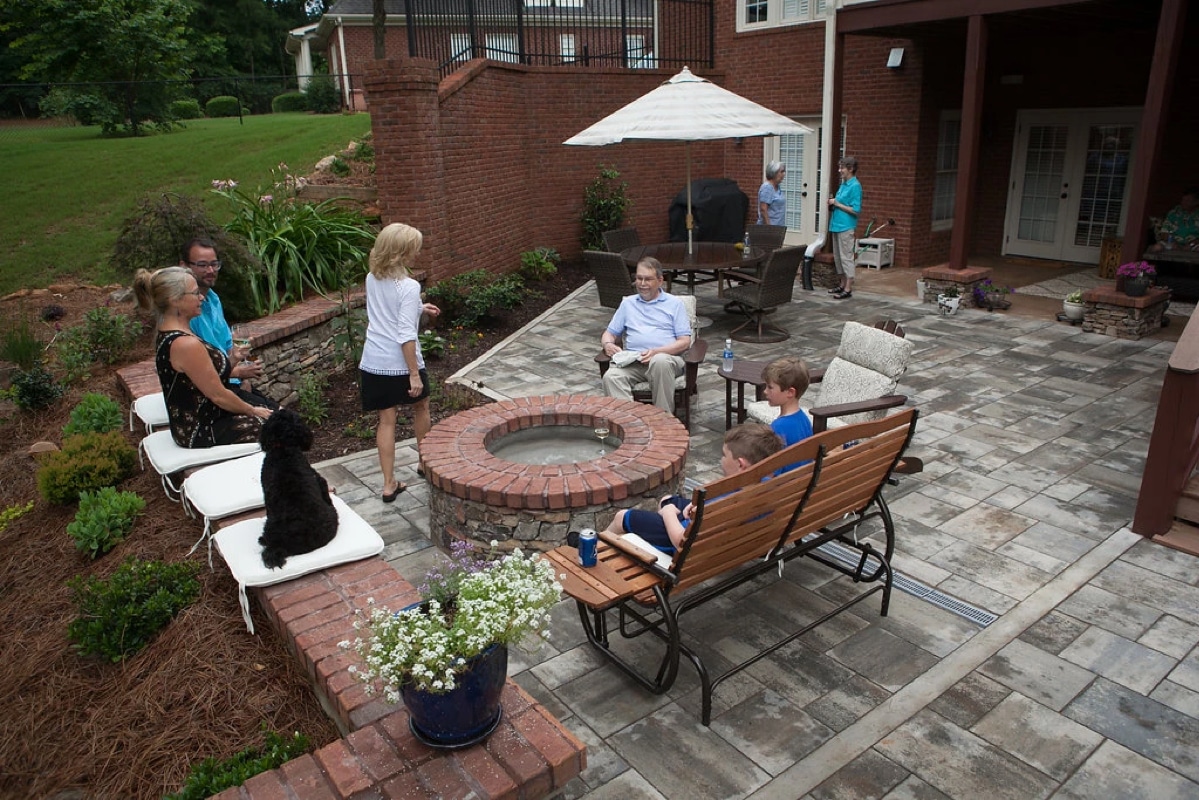 Oconee County Patio and Fire Pit by City Garden Company