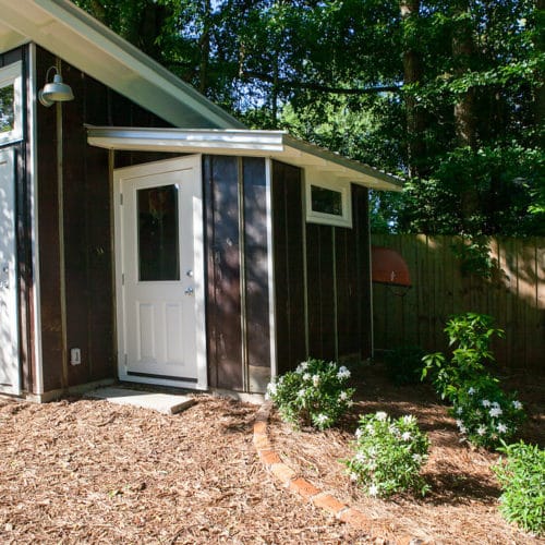Modern backyard shed