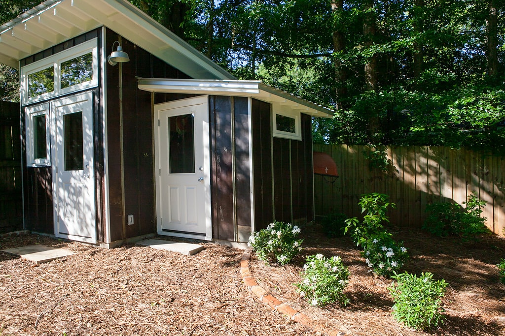 Modern backyard shed
